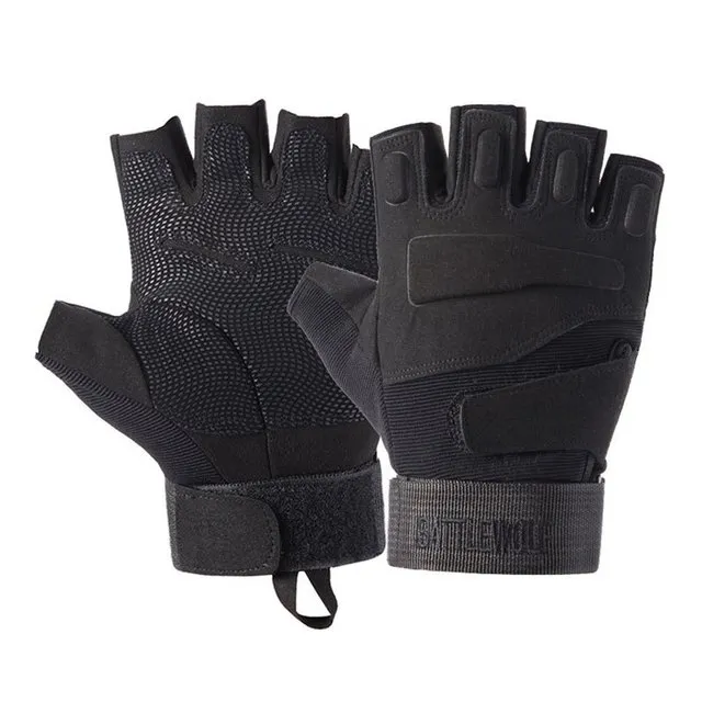 Gants militaires sans doigts pour Combat de Sport en plein air, Police en plein air pour Hawk, Protection tactique demi-doigt, cyclisme, entraînement, pêche