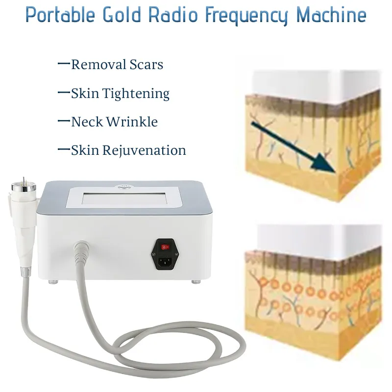 Le smagliature per la rimozione delle rughe della macchina Microneedle RF a radiofrequenza d'oro rimuovono l'attrezzatura di bellezza per la cura della pelle