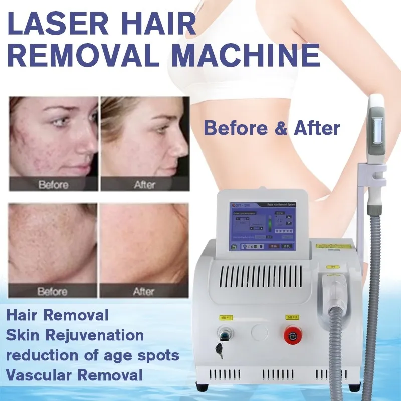 Opt HR IPL Laser Hair Removal Machine Persistente HR Beauty Salon -apparatuur met CE goedgekeurd