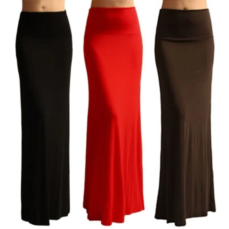 Save Big on Bulk Pencil Skirt With High Waist Ladies Women High Waist Flare  Fishtail Maxi Long Skirt Solid Color Pleated Package Hip A Line Pencil