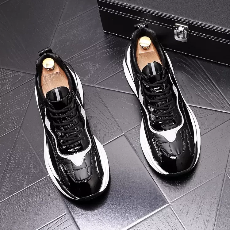 Lente herfst seizoen casual mannen trouwschoenen comfortabele orthopedische zwarte wandelen sneakers luxe premium trend ontwerper loafers