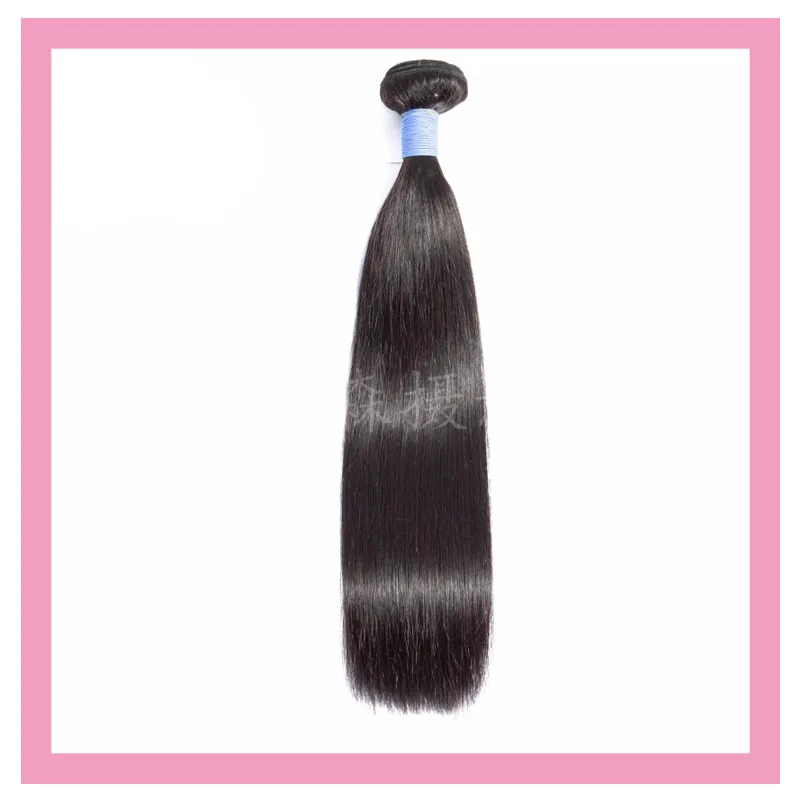 브라질 인간의 머리카락 확장 1 번 묶음 10-30inch 스트레이트 처녀 머리 더블 wefts 1 pcs 부드러운 스트래그 샘플