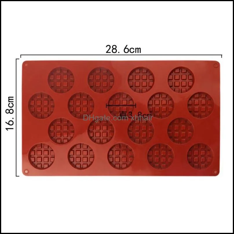 Silicone Waffle Mold DIY Square Molds Decorating Tool Practical Chocolate Creative Baking Accessories Moulds