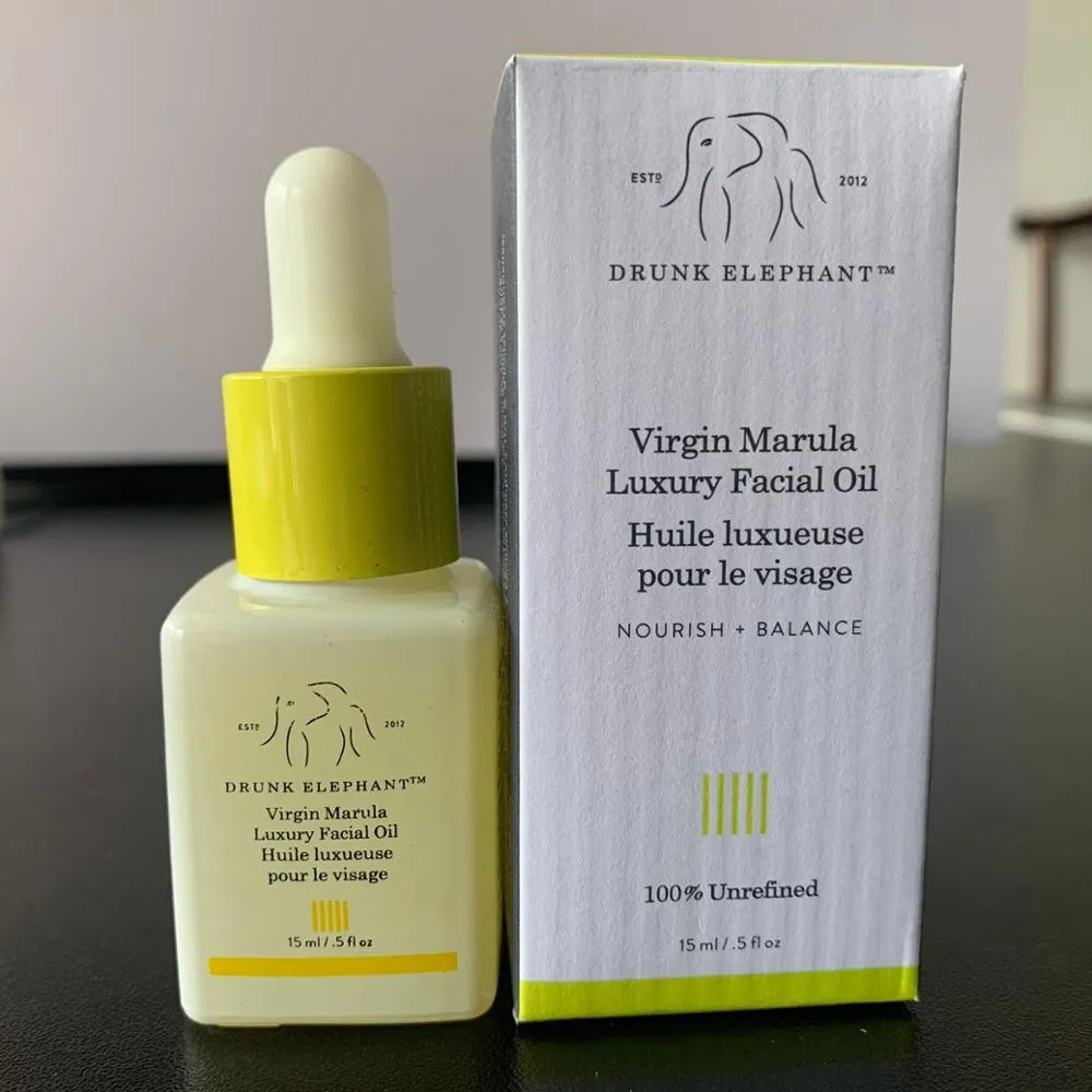 BEST HOT Drunk Elephant Virgin Marula Luxury Facial Oil Vegan Anti