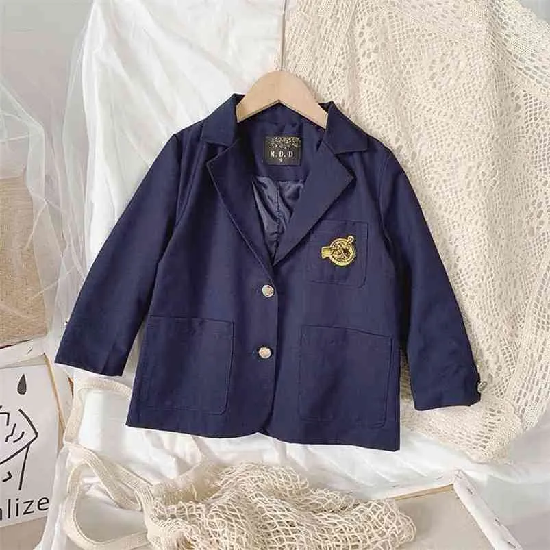 Gooporson Kids Jacket for Girls Fashion School 유니폼 가을 작은 아이 코트 귀여운 유아 어린이 옷 가을 탑 210715