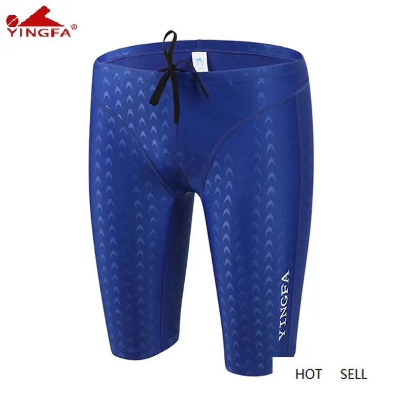 Yingfa 9205 FINA approvato Sharkskin uomini resistenti al cloro formazione costume da bagno Jammers pantaloncini da uomo costumi da bagno pantaloni stretti