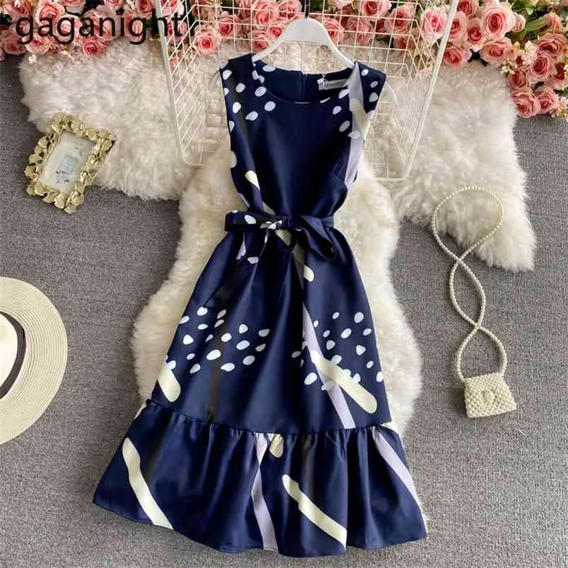 Femmes douces sans manches mini robe courte mode ceinture dame chic mousseline de soie filles robes arrivées robe de soirée 210601