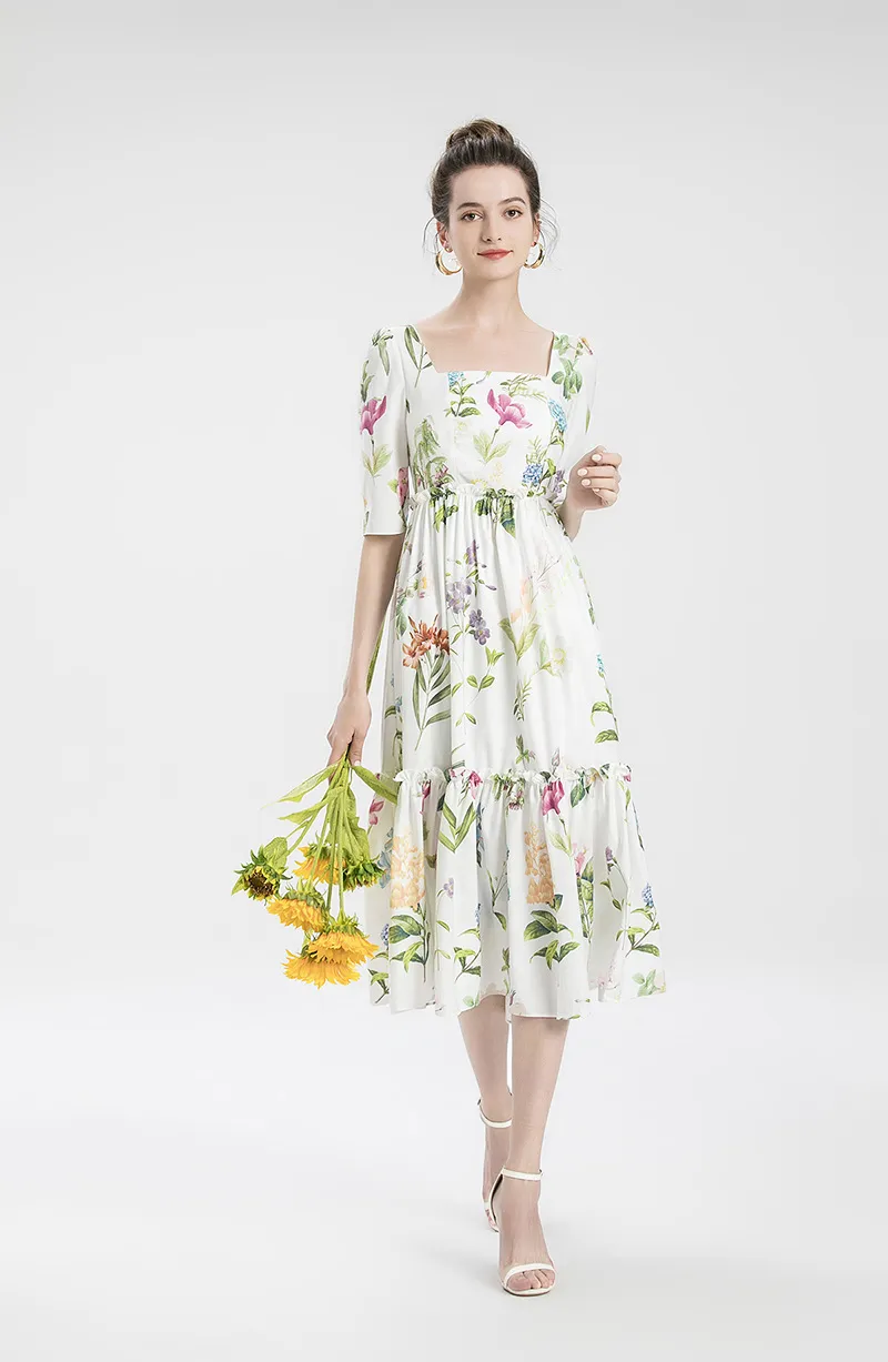 square neck short sleeve ruched floral midi dress BLENCOT Casual Womens Summer Short Sleeve Square Neck Split Thigh Dress  Boho Floral Print Tie Front Ruched Midi Dresses AP120White Small Size at  Amazon Women's Clothing store