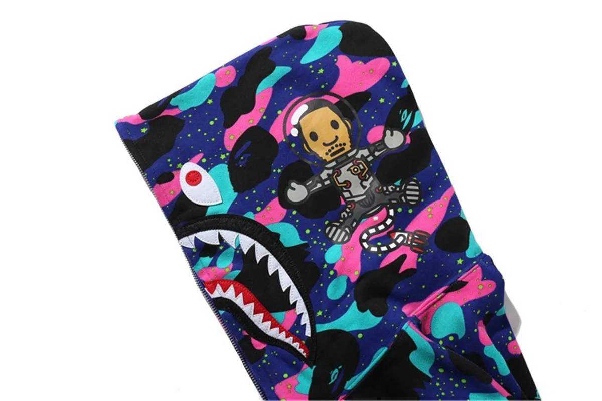 DHgate.com:A Bathing Ape X Kid Cudi Shark Full-Zip Cotton DHgate.com:A Bathing Ape X Kid Cudi Shark Full-Zip Cotton