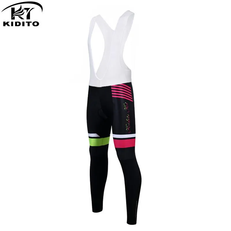 Pantalones de carreras Kiditokt 2021 Pro A prueba de golpes 3D Gel Acolchado Mujeres Ciclismo Bib MTB Bicicleta Medias Pantalones de bicicleta