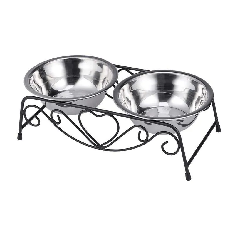 1 Unids Food Bowl No Tóxico Pequeño Portative Soporte de Metal Durable Food Bowl Dog Bowl para Alimentos Mascotas Perros de Agua Gatos Y200922