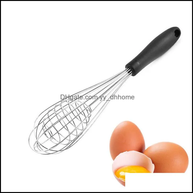 Balloon Egg Beater Manual Stainless Steel Wire Whisk Spring Coil Mixer Cooking Foamer Cook Blender Kitchen Tools JK1911