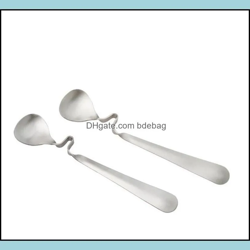 Tea Coffee Honey scoop Drink Adorable Stainless Steel Curved Twisted Handle Spoon U Jam Spoons