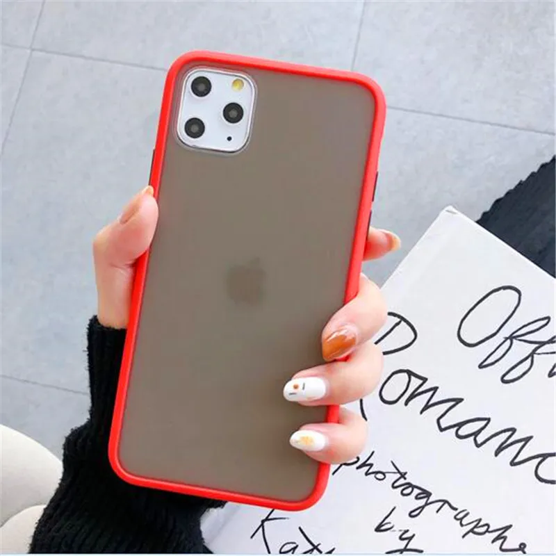 New Luxury Smooth Phone Cases TPU PC Transparent Clear Back Cover For Iphone 12 Mini 11 Pro Max X XS 7 8Plus