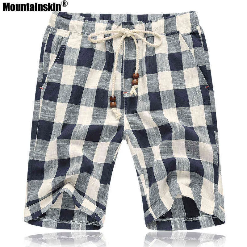 Mountainskin verão homens casuais shorts de algodão calções de praia calções homens moda fashion masculino esporte fresco marca 5xl sa664 h1206