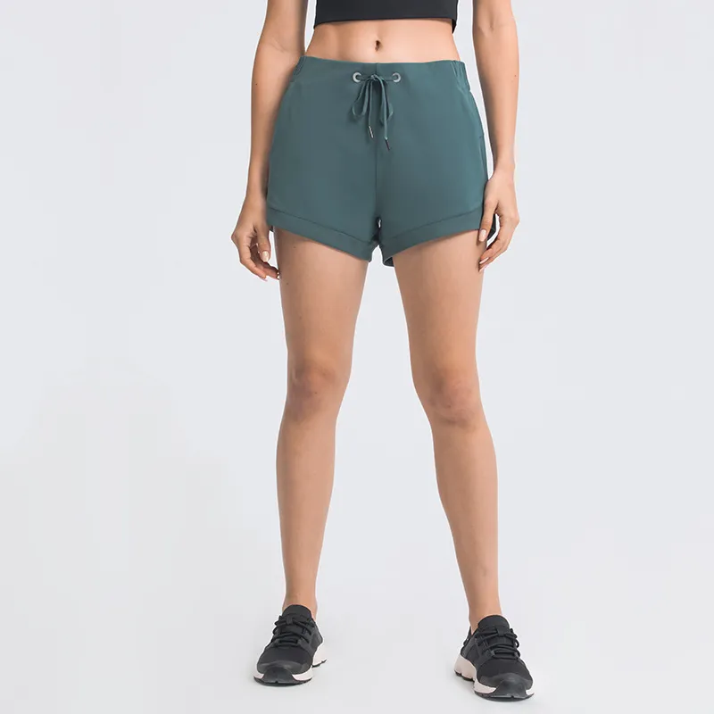 Pantalones cortos deportivos de Yoga para mujer mallas cortas de
