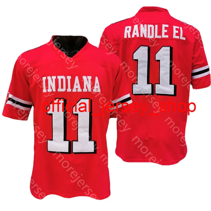 2021 NCAA Indiana Hoosiers Football College Jersey Randle El Rozmiar S-3XL Red Wszystkie szyte