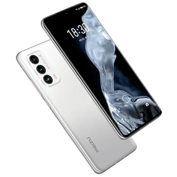 Cellulare originale Meizu 18 5G 12GB RAM 256GB ROM Snapdragon 888 Octa Core 64MP NFC 4000mAh Android 6.2" AMOLED Curvo Schermo intero Fingerprint ID Face Smart Cell Phone