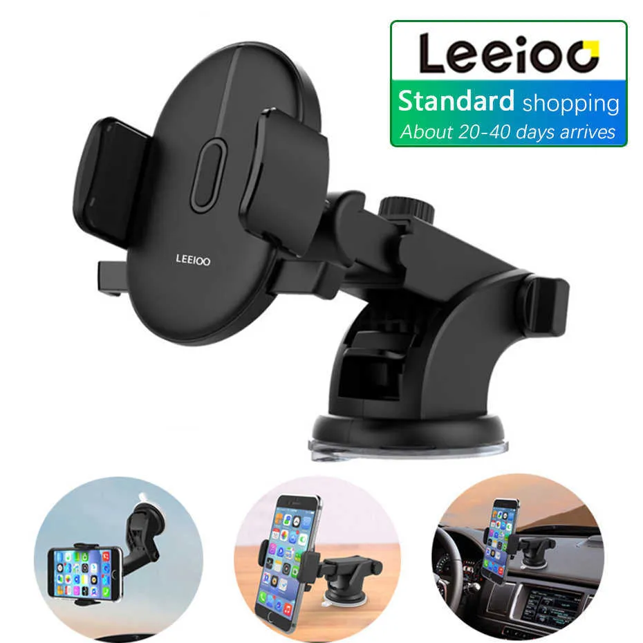 Car LEEIOO Universal Phone holder for iPhone smartphone Mobile phone car Blacket stand windshield mount Support cellular phone