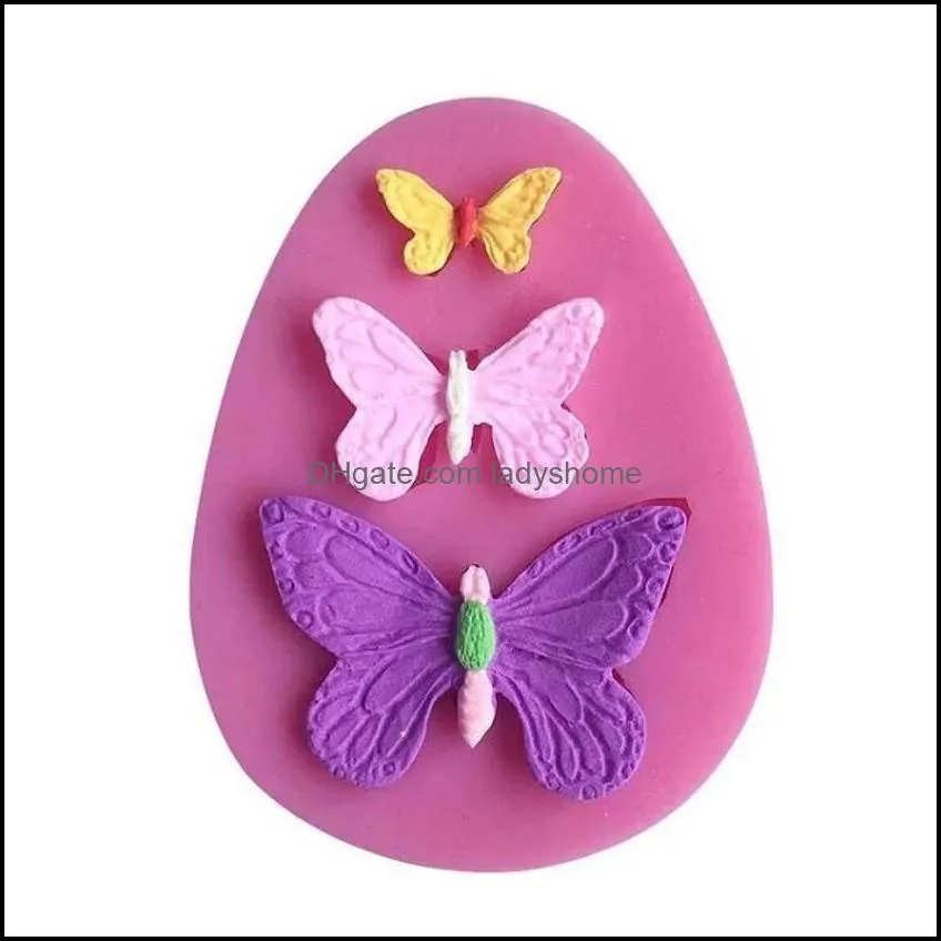 Candy mold slicone butterfly fondant mould chocolate soap making tool cake decoration mousse baking HWB7662