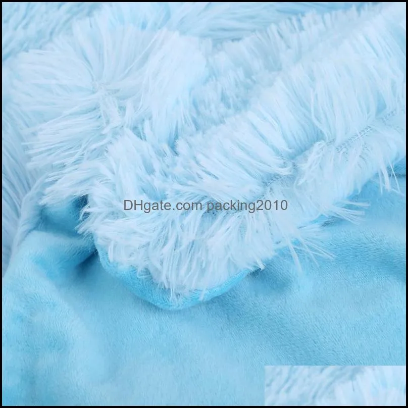 160*200cm Elegant Throw Blanket For Bed Sofa Bedspread Bedding Shaggy Sheet Long Air Conditioning Soft Warm Blankets