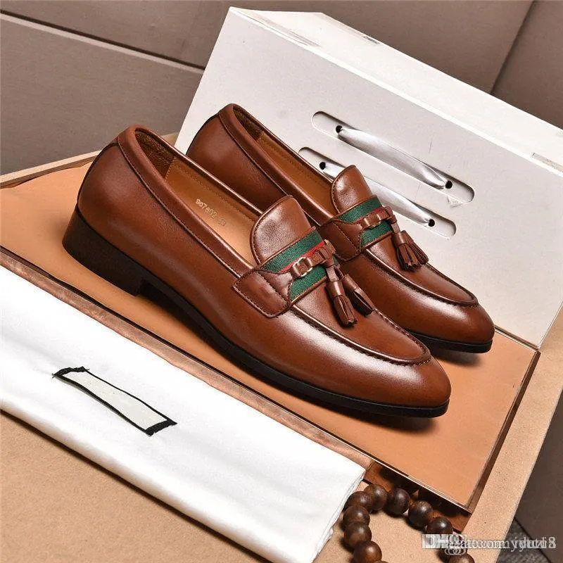 L5 FASHION Business DRESS MEN SHOES NEW CLASSIC LEATHER MEN'S Suits SHOES FASHION Slip On LUXURY DRESS SHOES MEN Oxfords 22