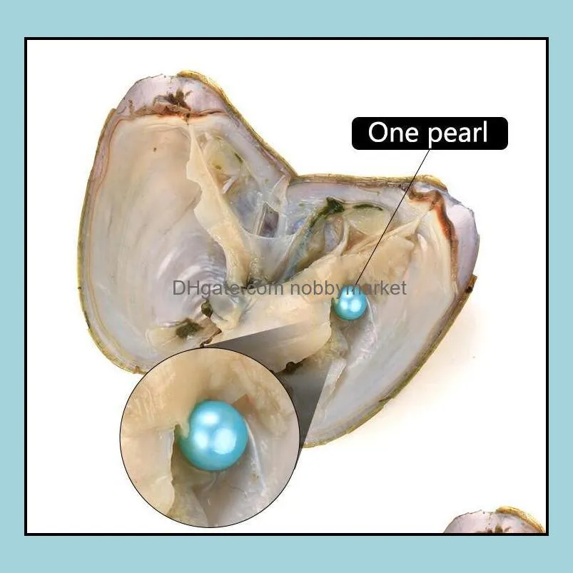 Fancy Gift Akoya pearl High quality cheap love freshwater shell pearl oyster 6-7mm mixed colors pearl oyster with vacuum packaging