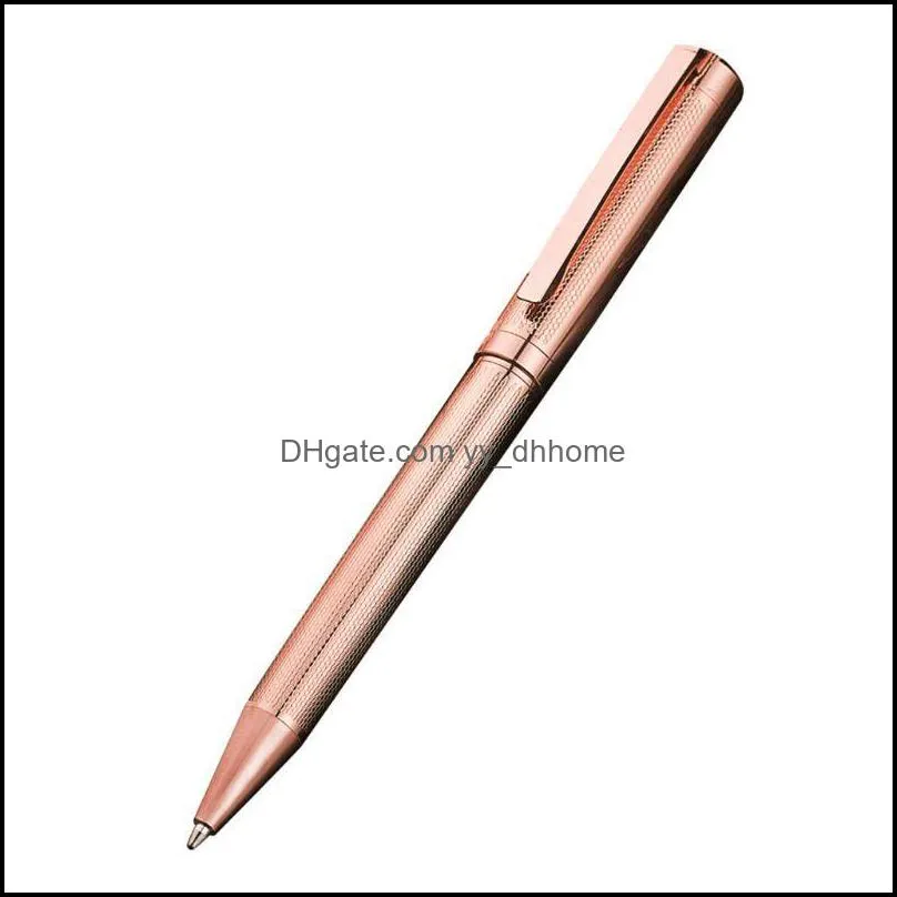 Gel Pens Luxury Metal Twist Ballpoint Pen Business Signature Rollerball Office Supplies Stationery Writing Gift Dropship
