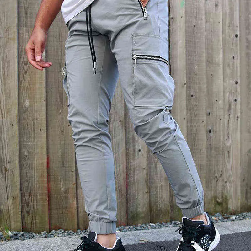 Mens Slim Fit Jogger Cargo Sweatpants For Men With Multi Pocket