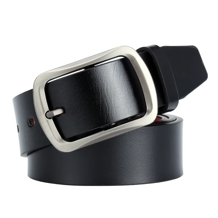Ceintures En Cuir PU LUFFLOK - Lot De 2 (noir Et Marron), Ajustables, Boucle Dorée, Pour Femmes Et Hommes - 3