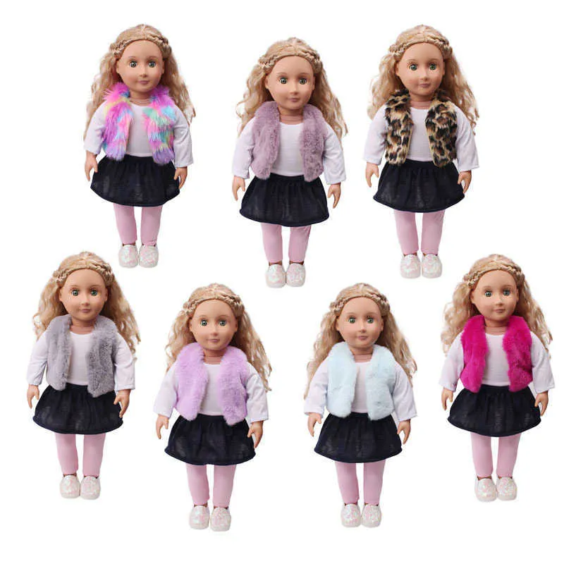 18 pollici American Girl Doll Clothes G irl toysl gonna a tre pezzi Set abbigliamento