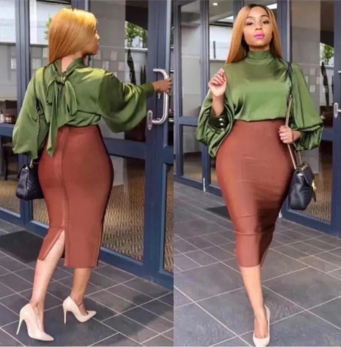 High Quality Knee Length Bandage Pencil Cut Skirt In For Nightclubs And Parties Tight Pink Green And Black Rayon Design 210309 From Dou05 9.3 DHgate.Com