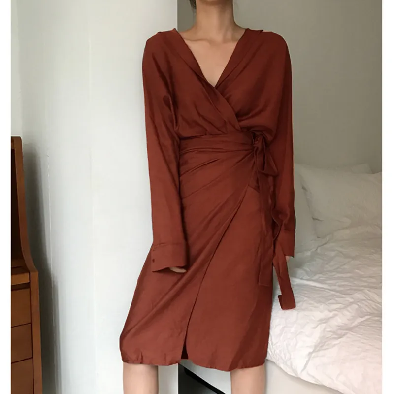 dress long eam [EAM] Women Black Buckle Vintage Big Size Elegant Dress New Stand Collar  Short Sleeve Fashion Tide Spring Summer 2026 1DJ6984