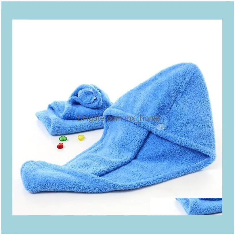 Dry Hair Caps Microfiber Quick Dry Shower Hair Caps Magic Super Absorbent Dry Hair Towel Drying Turban Wrap Hat Spa Bathing Caps