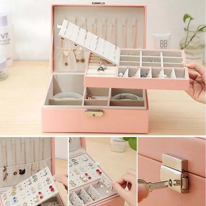 Jewelry Earring Display Case with Clear Lid - Hivory