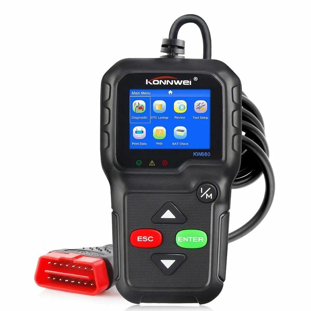 KONNWEI KW680 OBD2 Code Reader Universal Car Diagnostic Scanner Tool Full OBDII EOBD Function