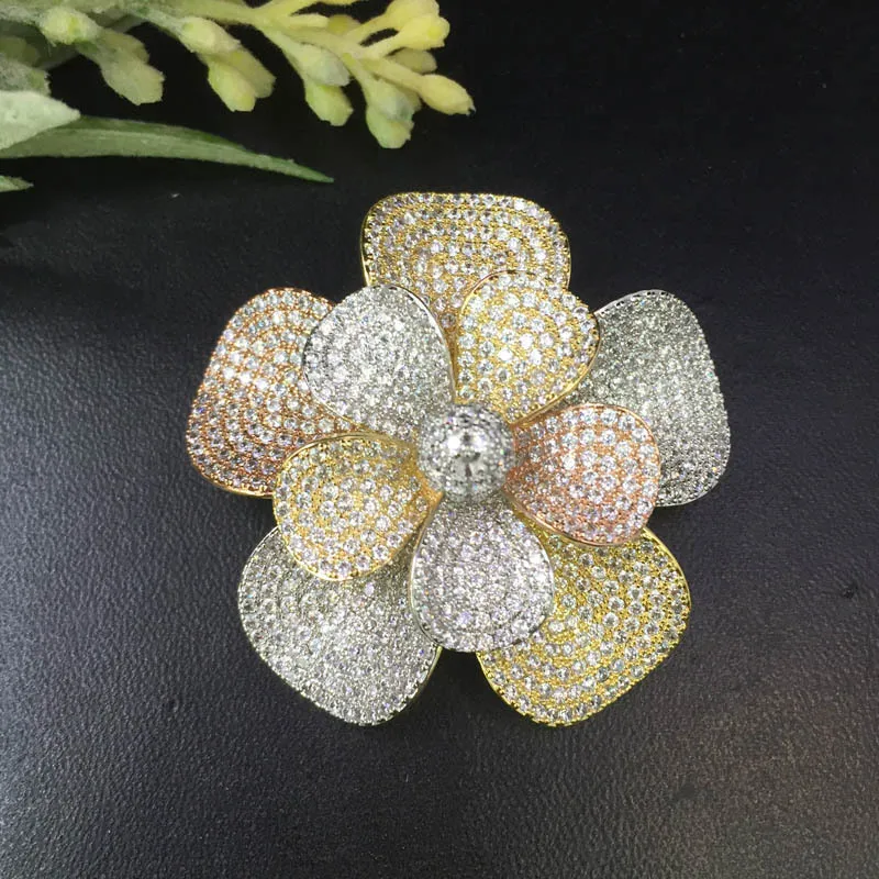 Vanifin – broche de lys Calla en fleurs, bijoux de luxe, pendentif à double usage pour fête de mariage, Micro pavé, cadeau populaire