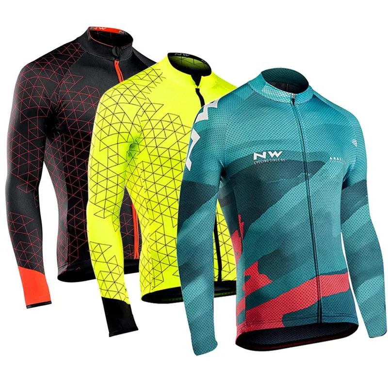 Racing Jassen Herfst Spring Road Fietsen Jersey 2022 Mans Lange Mouw Mountain Bicycle Kleding Maillot Ropa Ciclismo Hombre