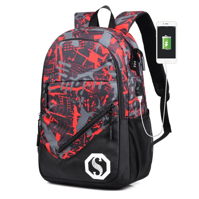 New Arrival Waterproof Women Backpack Fashion Men's Travel Bags Luminous Effect Bag Mochila for School Teenagers