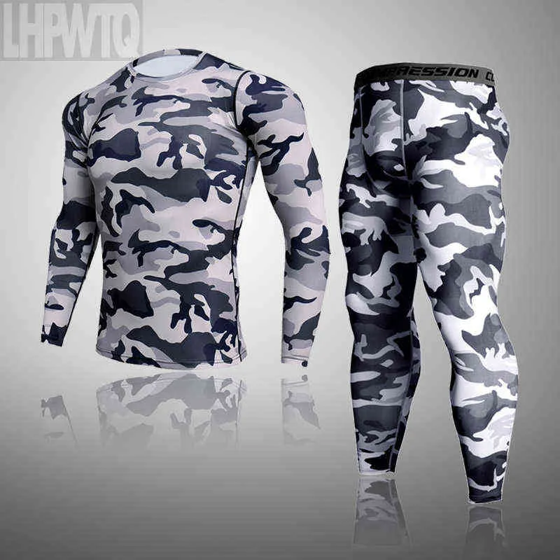 DHgate Thermal Camo Compression Long Johns for Men Quick Dry Winter Base Layer Set Apparel
