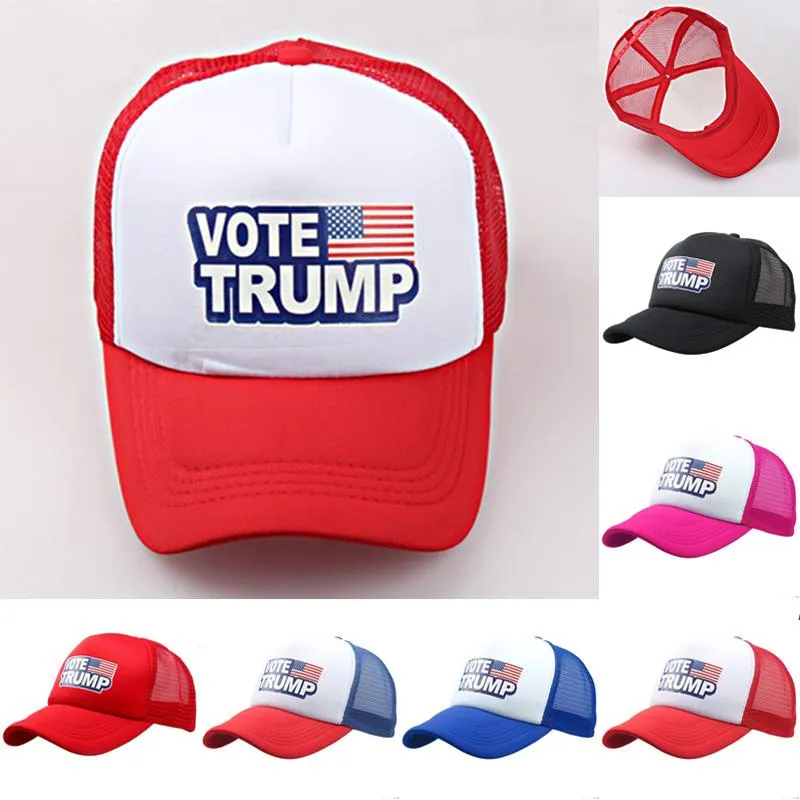 Nowy Factory Direct Spot Głosowanie Trump Hat 2024 U.s Wybory Prezydenckie Czapki Party Hats Make America Great Znowu Mesh Sports Caps ZZZE8332