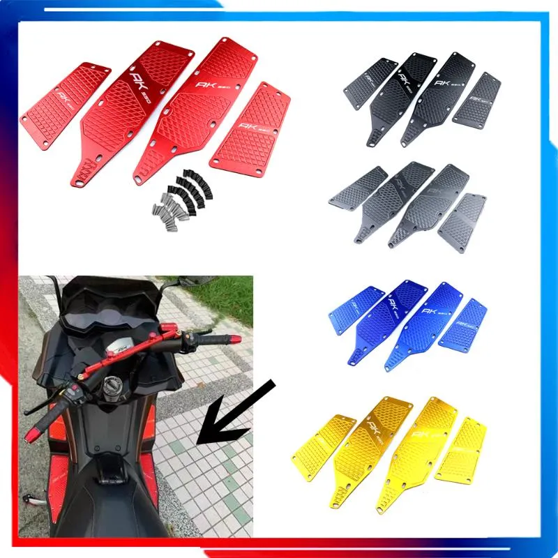 Pedalen Motorfiets Floorboards Voet Pegs Pedaal voor Kymco AK550 AK 550 2021-2021 Voor- en achterste voetsteun voetstap