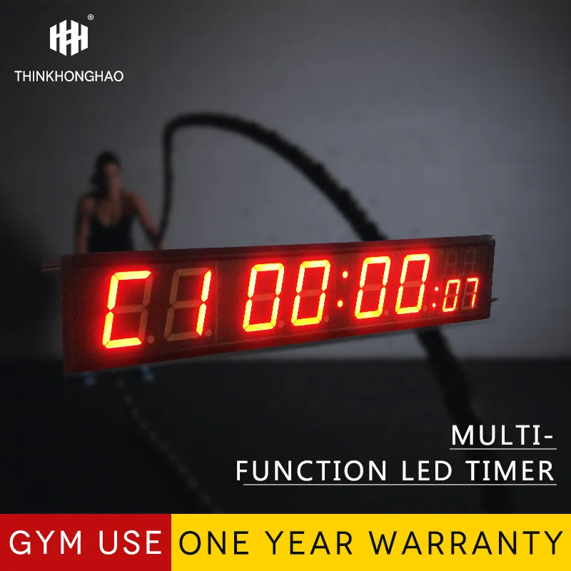 4 Inch LED Display Large Digital Clock Gym Training Competition Timer Multifunctional Remote