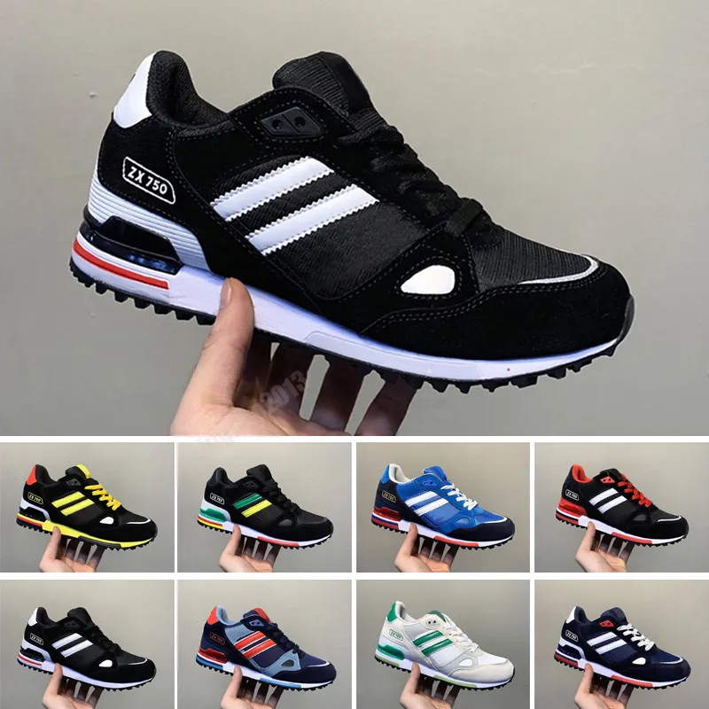 2021 Sneakers blue black grey zx 750 for Mens and Womens Athletic Breathable casual Shoes Size 36-45