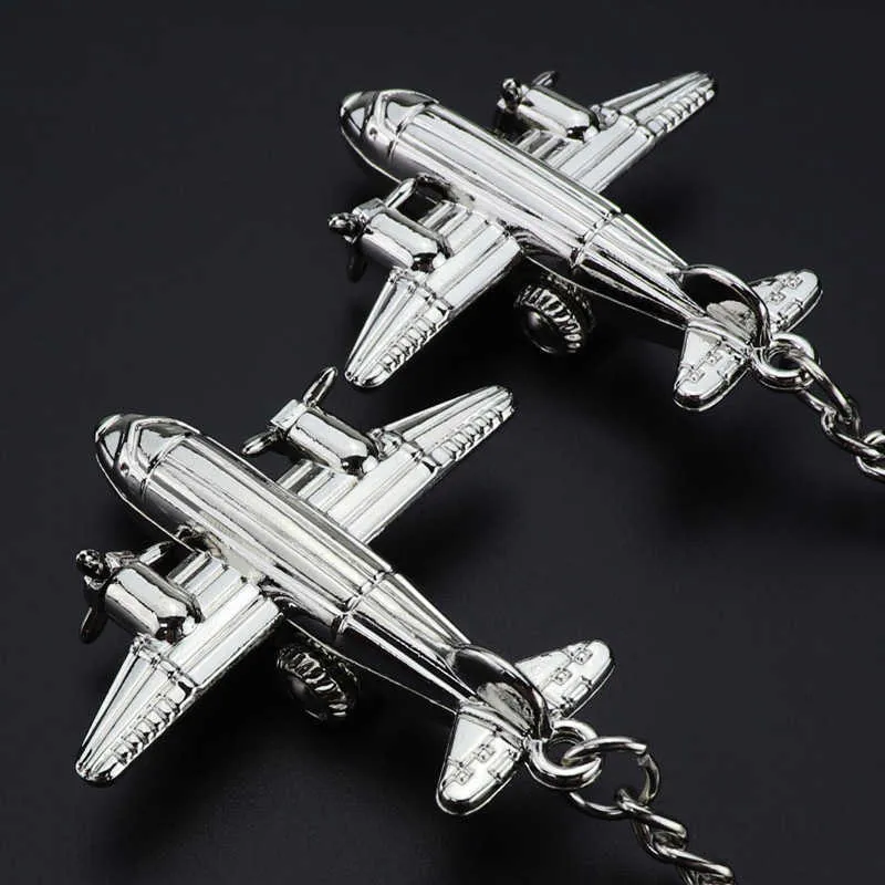 Modèle de métal classique Avion Avion Charme Pendentif Car Key Ring Keychain Meilleur ami Accessoires cadeaux G1019