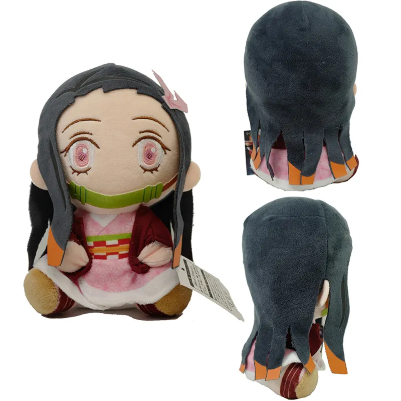 Desenhos Animados Demon Slayer Brinquedos De Pelúcia Kawaii Tanjirou  Agatsuma Zenitsu Kamado Nezuko Recheado Bonecas De $25,98