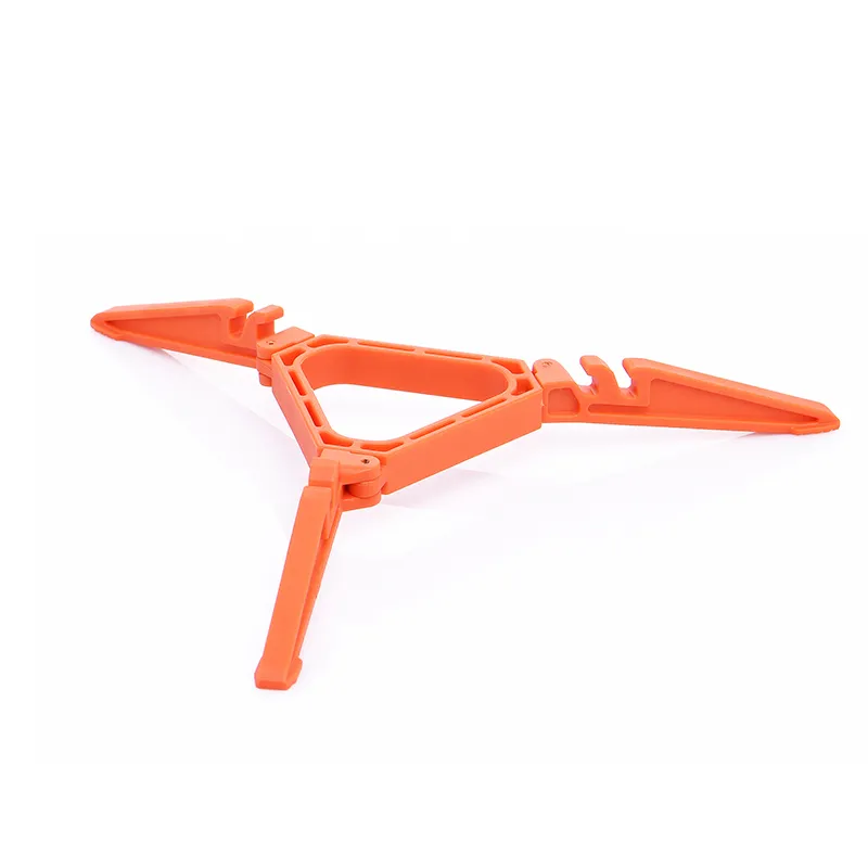 Gas Tank Bracket Outdoor Camping Stove Bottle Shelf Folding Tripod Canister Stand Hiking Picnic Tools Portable Orange