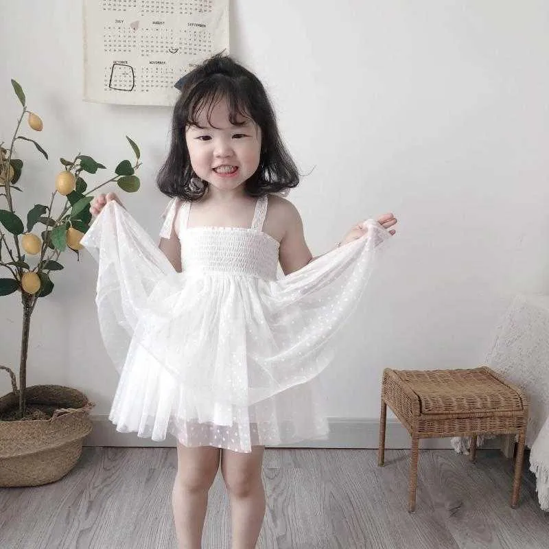 Kids Spanish Lace Dress for Baby Girls Summer Children Boutique Tutu Princess Frock Toddler Birthday Baptism Christening Gown 210615