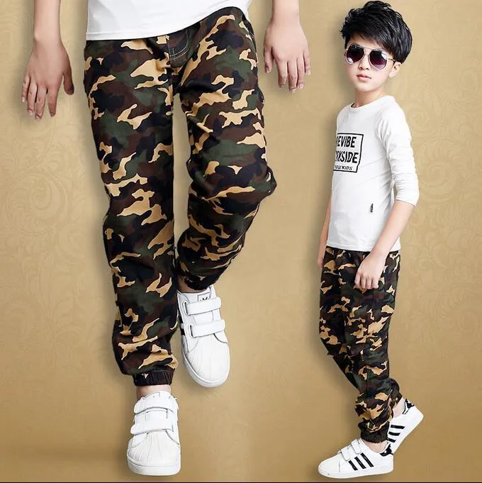 Camouflage Military Boys Cargo Pants