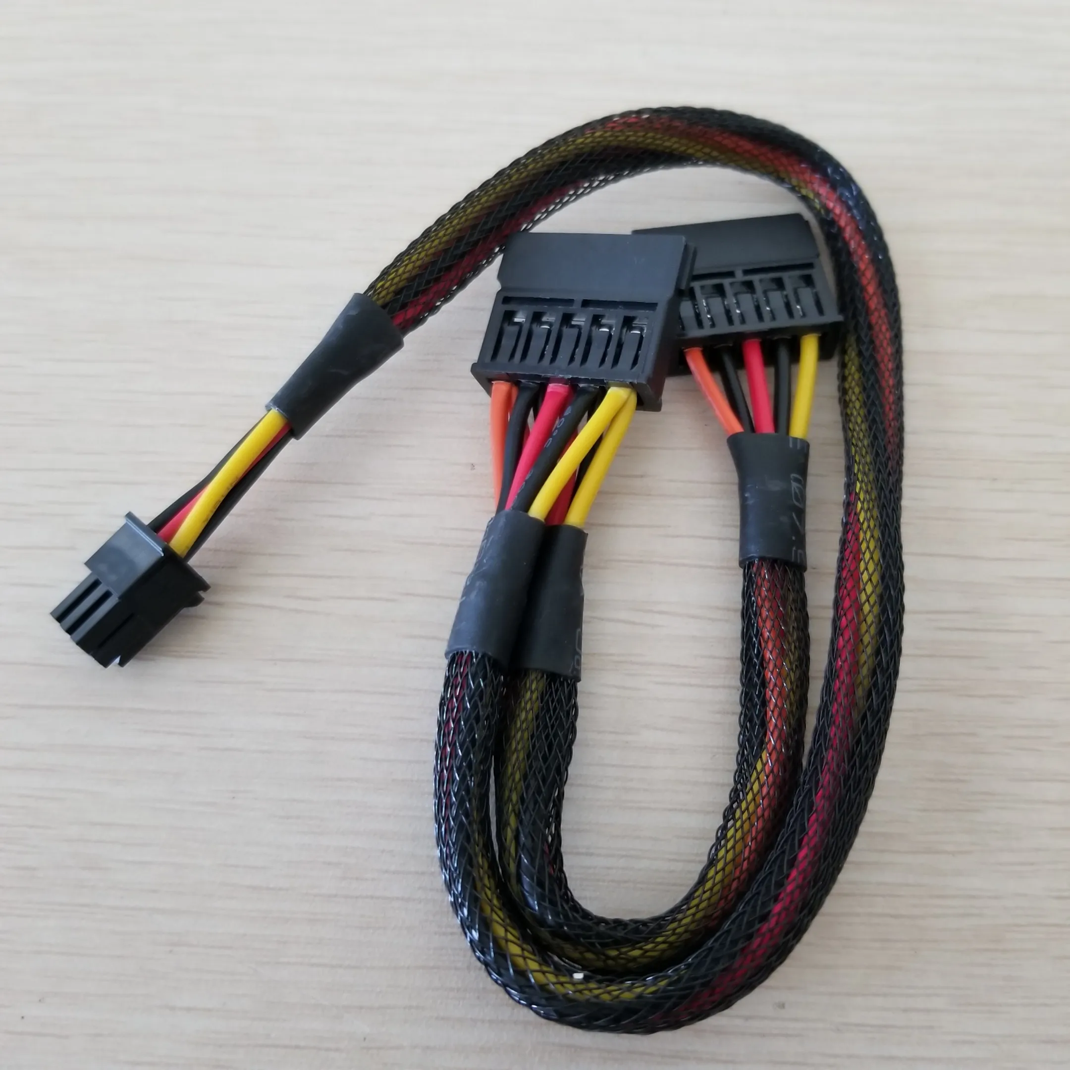 6PIN к Splitter 15PIN SATA POWER кабель для Dell Vostro 3650 3653 3655 настольный компьютер HDD SSD расширение 50 см